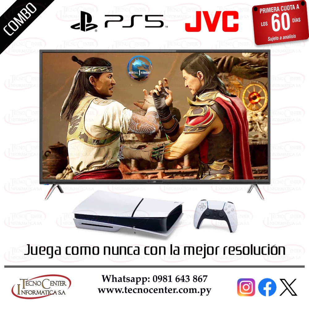 Combo PlayStation 5 + Televisor Smart JVC 50” 4K
